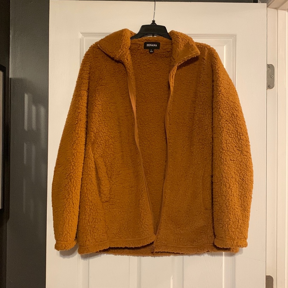 Brown Teddy Bear zip up jacket